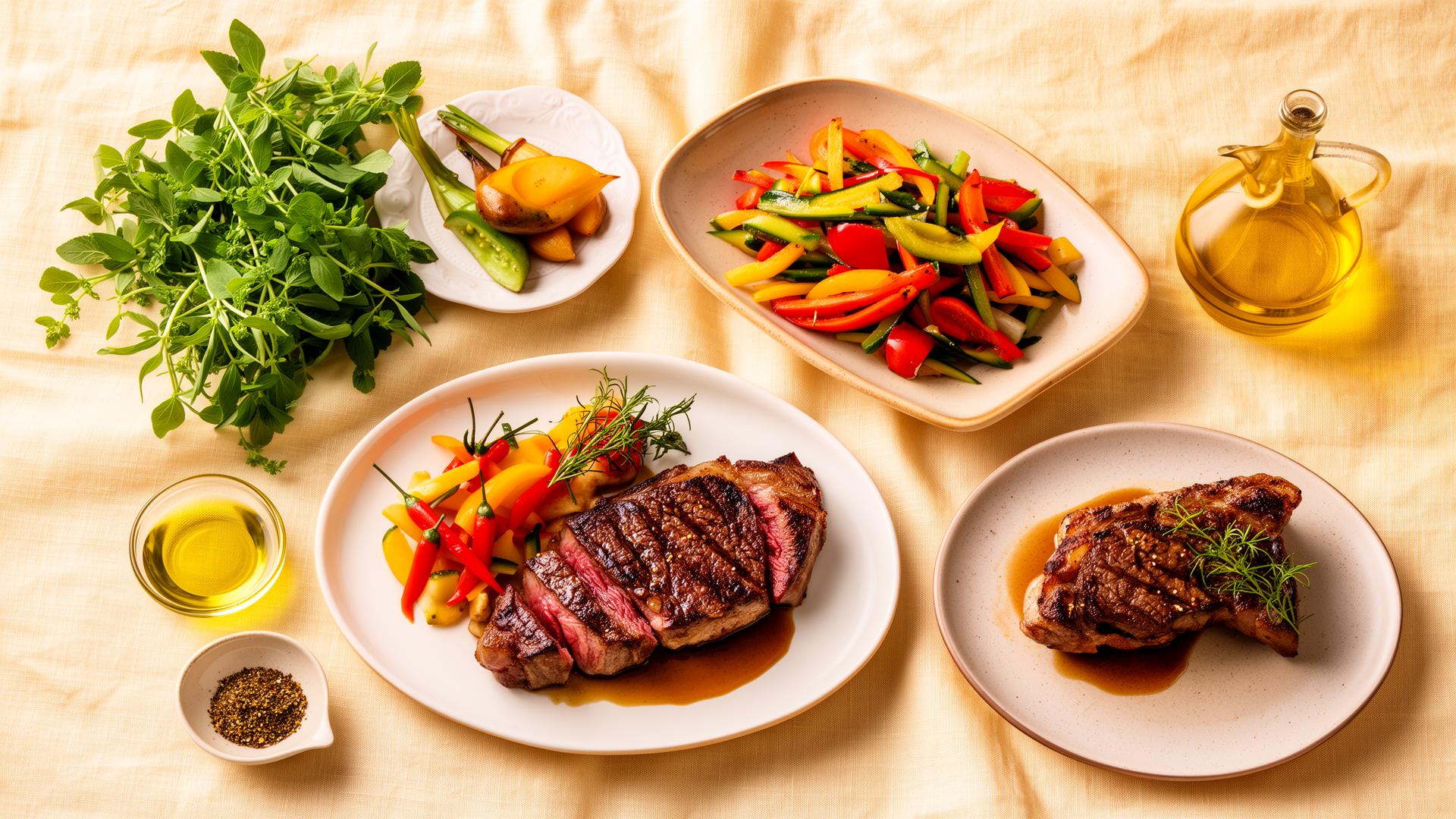 Beautifully plated chef dishes